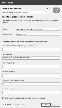 VoiceAttack EmulateEvent configuration